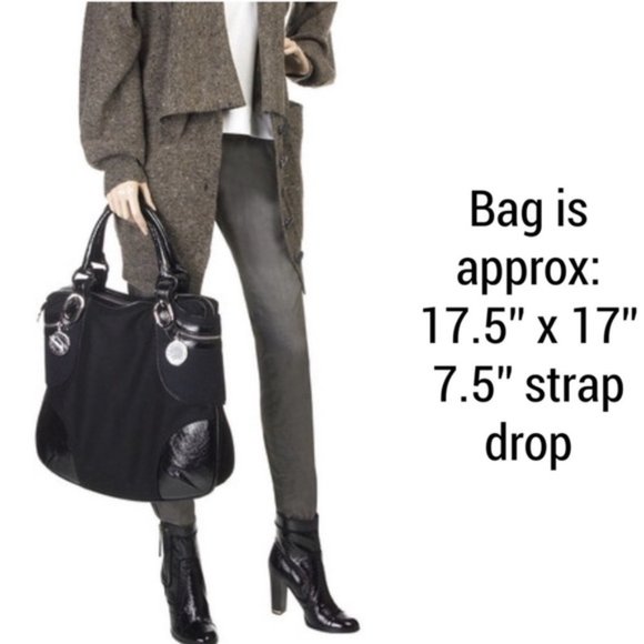 STELLA MCCARTNEY Large Black Felt Tote